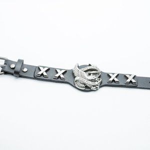 Live To Ride Men's Leather Bracelet